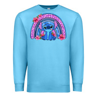 Ocean Blue stitch rainbow Premium Sweatshirt - Zillion Design Studio