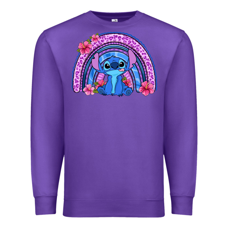 Stitch Rainbow Premium Sweatshirt by Zillion Design Studio | Teevron