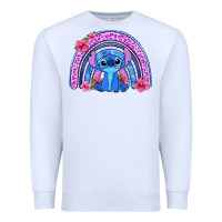 White stitch rainbow Premium Sweatshirt - Zillion Design Studio