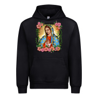 Black lady of guadalupe portrait Urban Hoodie - BarkalooDesign