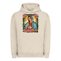 Pigment French Oak lady of guadalupe portrait Urban Hoodie - BarkalooDesign