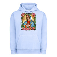 Pigment Grape Ice lady of guadalupe portrait Urban Hoodie - BarkalooDesign