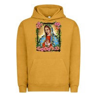 Pigment Peanut Butter lady of guadalupe portrait Urban Hoodie - BarkalooDesign