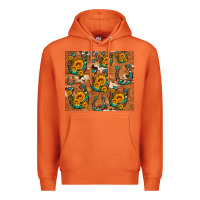 Carrot sunflower turquoise leopard cowhide horseshoe Premium Hoodie - Artiststas