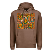 Chestnut sunflower turquoise leopard cowhide horseshoe Premium Hoodie - Artiststas