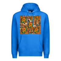 True Royal sunflower turquoise leopard cowhide horseshoe Premium Hoodie - Artiststas