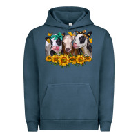 Pigment Midnight Navy sunflower heifers Urban Hoodie - Jasminsmagicworld