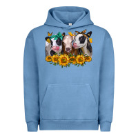 Pigment Pebble Blue sunflower heifers Urban Hoodie - Jasminsmagicworld