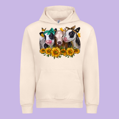 Sunflower Heifers Urban Hoodie Designed By Jasminsmagicworld