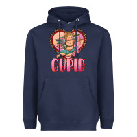 Navy cupid heart Heavyweight Hoodie - RanaPortraitStore
