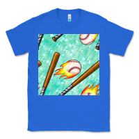 True Royal baseball bat with thunders seamless pattern Classic Tee - BundleAndBundleShop