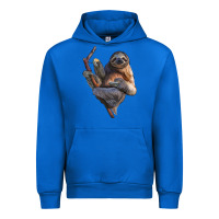 Cobalt Sloth Urban Hoodie - LillyAllenDesigns