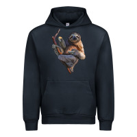Navy Sloth Urban Hoodie - LillyAllenDesigns