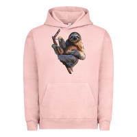Pigment Salmon Sloth Urban Hoodie - LillyAllenDesigns