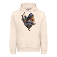 Sandshell Sloth Urban Hoodie - LillyAllenDesigns
