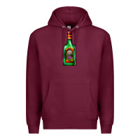 Burgundy tequila bottle Premium Hoodie - AdoDesignShop