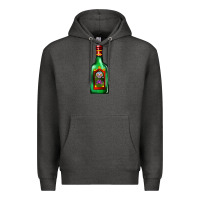 Charcoal Heather tequila bottle Premium Hoodie - AdoDesignShop