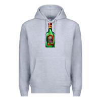 Heather Grey tequila bottle Premium Hoodie - AdoDesignShop