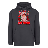 Smoke be mine valentine's day baby pig Heavyweight Hoodie - RanaPortraitStore