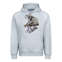 Heather Grey Koala Urban Hoodie - LillyAllenDesigns
