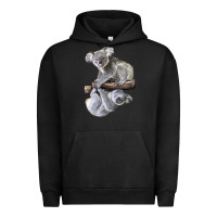 Pigment Black Koala Urban Hoodie - LillyAllenDesigns