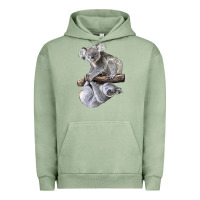 Pigment Oil Green Koala Urban Hoodie - LillyAllenDesigns
