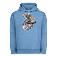 Pigment Pebble Blue Koala Urban Hoodie - LillyAllenDesigns