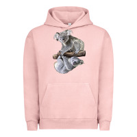 Pigment Salmon Koala Urban Hoodie - LillyAllenDesigns