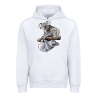 White Koala Urban Hoodie - LillyAllenDesigns