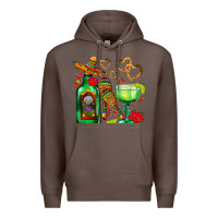 Coffee mexican tequila margarita and maracas Premium Hoodie - AdoDesignShop