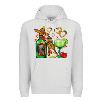 Dove Grey mexican tequila margarita and maracas Premium Hoodie - AdoDesignShop