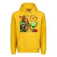 Lemon mexican tequila margarita and maracas Premium Hoodie - AdoDesignShop