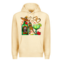 Pina Colada mexican tequila margarita and maracas Premium Hoodie - AdoDesignShop