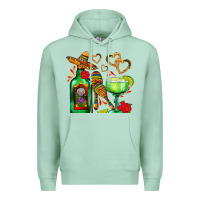 Seafoam mexican tequila margarita and maracas Premium Hoodie - AdoDesignShop