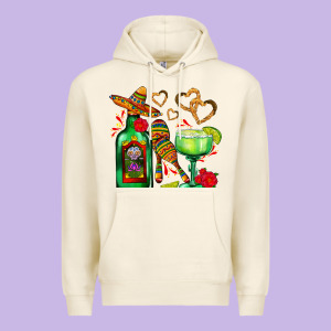 Mexican Tequila Margarita And Maracas Premium Hoodie Designed By Adodesignshop
