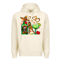 Tofu mexican tequila margarita and maracas Premium Hoodie - AdoDesignShop