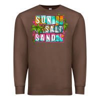 Chestnut sun salt sand summer Premium Sweatshirt - Zillion Design Studio