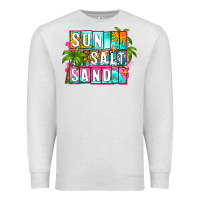 Oatmeal Heather sun salt sand summer Premium Sweatshirt - Zillion Design Studio
