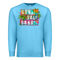 Ocean Blue sun salt sand summer Premium Sweatshirt - Zillion Design Studio