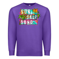 Purple sun salt sand summer Premium Sweatshirt - Zillion Design Studio