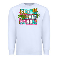 White sun salt sand summer Premium Sweatshirt - Zillion Design Studio