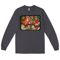Smoke welcome ladybug gnome background Long Sleeve Tee - BarkalooDesign