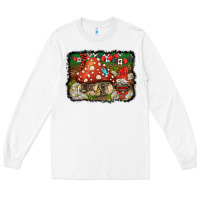 White welcome ladybug gnome background Long Sleeve Tee - BarkalooDesign