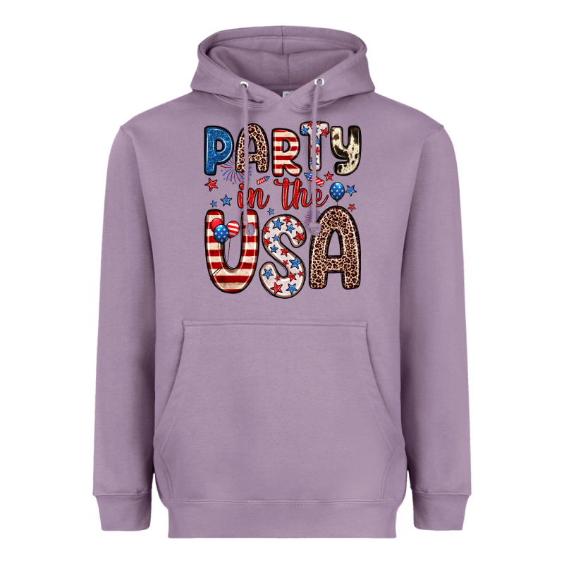 Party In The Usa Heavyweight Hoodie by Zillion Design Studio | Teevron