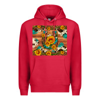 Cardinal sunflower gemstone leopard cowhide horseshoe Premium Hoodie - Artiststas