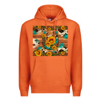 Carrot sunflower gemstone leopard cowhide horseshoe Premium Hoodie - Artiststas
