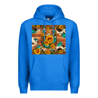 True Royal sunflower gemstone leopard cowhide horseshoe Premium Hoodie - Artiststas