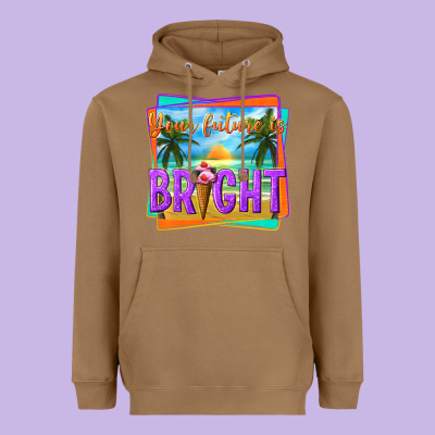 Your Future Is Bright Heavyweight Hoodie Designed By Texasbilliewilder