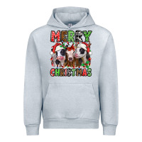 Heather Grey merry christmas heifers Urban Hoodie - Jasminsmagicworld