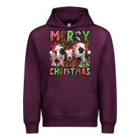 Mauve Wine merry christmas heifers Urban Hoodie - Jasminsmagicworld